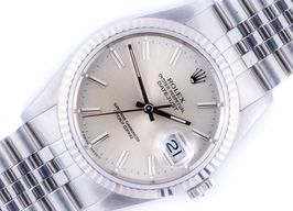 Rolex Datejust 36 16234 (1990) - Zilver wijzerplaat 36mm Staal