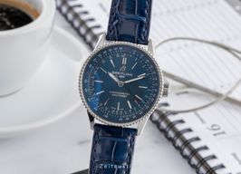 Breitling Navitimer A17395161C1P2 (Onbekend (willekeurig serienummer)) - Blauw wijzerplaat 35mm Staal