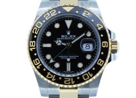 Rolex GMT-Master II 116713LN (2019) - Zwart wijzerplaat 40mm Goud/Staal