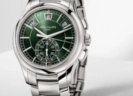 Patek Philippe Annual Calendar Chronograph 5905/1A-001 (2024) - Green dial 42 mm Steel case