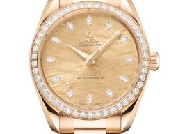 Omega Seamaster Aqua Terra 220.55.38.20.99.002 (2026) - Champagne wijzerplaat 34mm Geelgoud