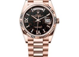 Rolex Day-Date 36 128235 (2025) - Zwart wijzerplaat 36mm Roségoud
