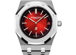 Audemars Piguet Royal Oak Jumbo 16202XT.OO.1240XT.01 (2025) - Red dial 39 mm Titanium case