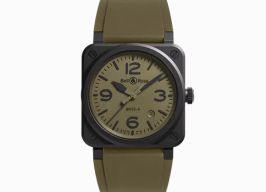 Bell & Ross BR 03 BR03A-MIL-CE/SRB (2025) - Groen wijzerplaat 42mm Keramiek