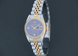 Rolex Lady-Datejust 69173 (1999) - Purple dial 26 mm Gold/Steel case