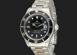 Rolex Submariner Date 16610 (1996) - Zwart wijzerplaat 40mm Staal