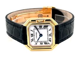 Cartier Vintage Unknown (Unknown (random serial)) - White dial 25 mm Yellow Gold case