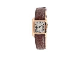 Cartier Tank Anglaise W5310027 (2010) - Silver dial 30 mm Rose Gold case