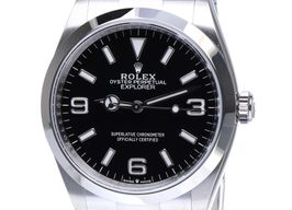 Rolex Explorer 124270 (2022) - Zwart wijzerplaat 36mm Staal