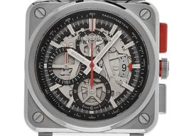 Bell & Ross BR 03-94 Chronographe BR0394-BL-SI/SCA (2023) - Transparant wijzerplaat 43mm Staal