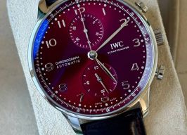 IWC Portuguese Chronograph IW371616 (2025) - Red dial 41 mm Steel case