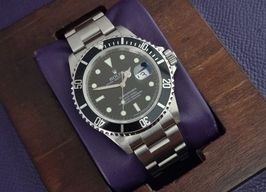 Rolex Submariner Date 16610 (2009) - Zwart wijzerplaat 40mm Staal