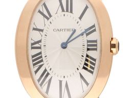 Cartier Baignoire 3033 (Onbekend (willekeurig serienummer)) - Zilver wijzerplaat 32mm Roségoud