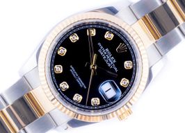 Rolex Datejust 36 126233 (2020) - Zwart wijzerplaat 36mm Goud/Staal