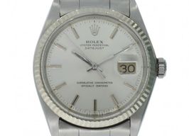 Rolex Datejust 1601/4 (1977) - Zilver wijzerplaat 36mm Staal