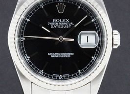 Rolex Datejust 36 16234 (2002) - Zwart wijzerplaat 36mm Staal
