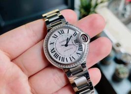 Cartier Ballon Bleu 33mm W4BB0023 (2022) - Zilver wijzerplaat 33mm Staal