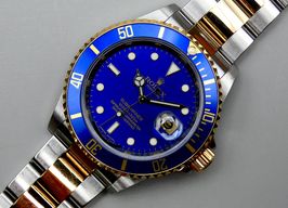 Rolex Submariner Date 16613 (2009) - Blue dial 40 mm Gold/Steel case