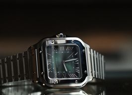 Cartier Santos WSSA0061 (2026) - Green dial 35 mm Steel case