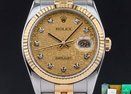 Rolex Datejust 36 116233 (2004) - Champagne wijzerplaat 36mm Goud/Staal