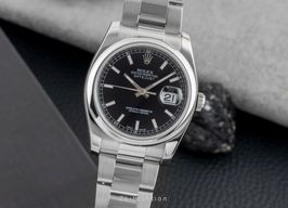 Rolex Datejust 36 116200 (Unknown (random serial)) - Black dial 36 mm Steel case