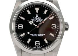 Rolex Explorer 114270 (2008) - Zwart wijzerplaat 36mm Staal