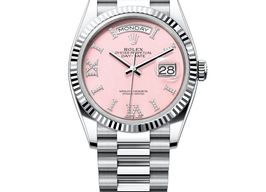 Rolex Day-Date 36 128236-0006 (2024) - Pink dial 36 mm Platinum case