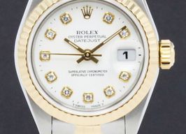 Rolex Lady-Datejust 69173 (1995) - White dial 26 mm Gold/Steel case