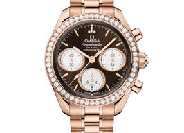 Omega Speedmaster Date 324.55.38.50.63.001 (2025) - Brown dial 38 mm Rose Gold case