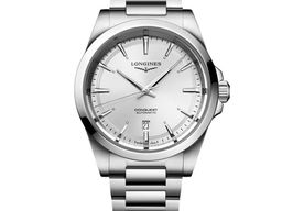 Longines Conquest L3.830.4.72.6 (2024) - Wit wijzerplaat 41mm Staal