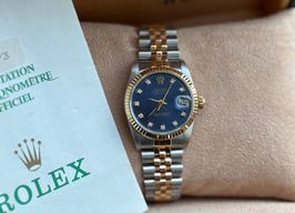 Rolex Datejust 31 68273 (1991) - Blue dial 31 mm Gold/Steel case
