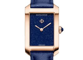 Baume & Mercier Hampton M0A10674 (2023) - Blue dial 35 mm Rose Gold case