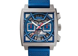 TAG Heuer Monaco CBL2182.FT6235 (2024) - Zwart wijzerplaat 39mm Titanium