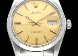 Rolex Oyster Precision 6694 (1984) - Gold dial 34 mm Steel case