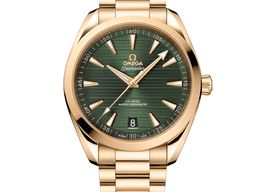 Omega Seamaster Aqua Terra 220.50.41.21.10.001 (2025) - Groen wijzerplaat 41mm Geelgoud