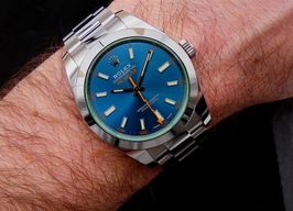 Rolex Milgauss 116400GV (2021) - Blauw wijzerplaat 40mm Staal