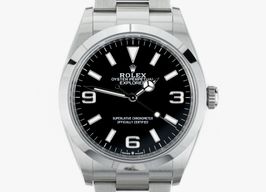 Rolex Explorer 124270 (2022) - Zwart wijzerplaat 36mm Staal