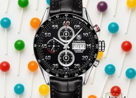 TAG Heuer Carrera Calibre 16 CV2A10.FC6235 (Unknown (random serial)) - Black dial 43 mm Steel case