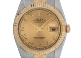 Rolex Datejust 36 116233 (2012) - Champagne dial 36 mm Gold/Steel case