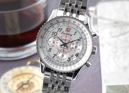 Breitling Montbrillant 01 AB013012/G735/223A (Unknown (random serial)) - Silver dial 40 mm Steel case