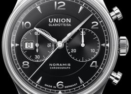 Union Glashütte Noramis Chronograph D012.427.11.057.00 (Onbekend (willekeurig serienummer)) - Zwart wijzerplaat 42mm Staal