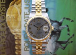 Rolex Datejust 36 16233 (1995) - Grijs wijzerplaat 36mm Goud/Staal