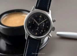 IWC Pilot Chronograph IW374101 (1995) - Zwart wijzerplaat 36mm Staal