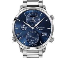 Glashütte Original Senator Cosmopolite 1-89-02-05-02-70 (2024) - Blue dial 44 mm Steel case