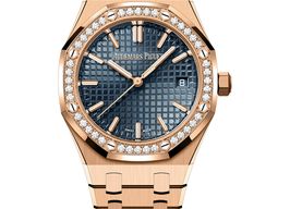 Audemars Piguet Royal Oak Selfwinding 77451OR.ZZ.1361OR.04 (2025) - Blauw wijzerplaat 34mm Roségoud