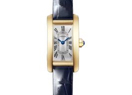 Cartier Tank Américaine WGTA0353 (2025) - Zilver wijzerplaat 15mm Geelgoud