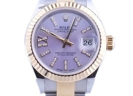 Rolex Lady-Datejust 279173 (2018) - Purple dial 28 mm Gold/Steel case