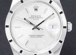 Rolex Oyster Perpetual Date 15010 (1989) - Silver dial 34 mm Steel case