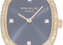 Patek Philippe Golden Ellipse 3875 (2000) - Blauw wijzerplaat 32mm Geelgoud