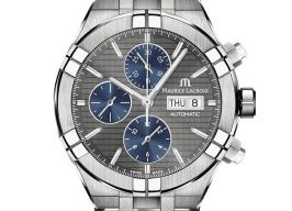 Maurice Lacroix Aikon AI6038-TT032-330-1 (2024) - Grijs wijzerplaat 44mm Titanium